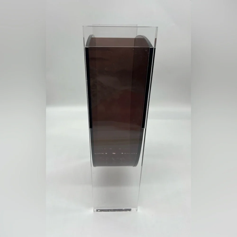 Tehila Collection clear and dark purple vase HARD TO FIND